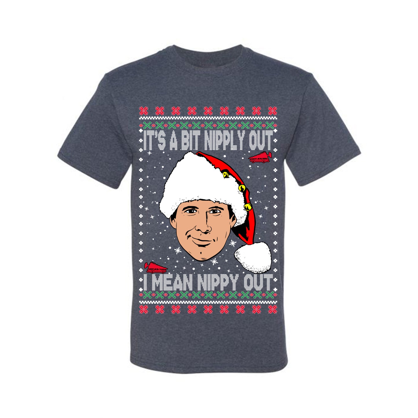 Clark G It's A Bit Nipply Out, Christmas Gifts, Funny Xmas Gift Idea, Ugly Christmas Sweater Men's T-Shirt