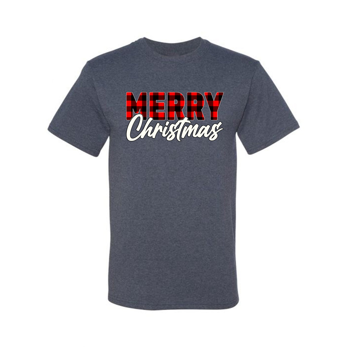 Men's Christmas Graphic TShirt, Plaid, Merry Christmas Buffalo  Ugly Christmas Tshirt Men's Graphic T-Shirt Ugly Christmas  Men's T-Shirt