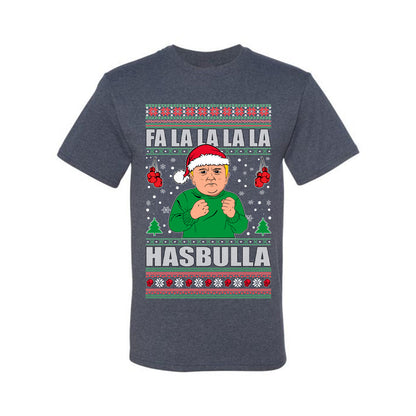 Men's Ugly Xmas  Shirt Tshirt, FA la la la la HASBULla Ugly Christmas Tshirt Men's Graphic T-Shirt Ugly Christmas  Men's T-Shirt