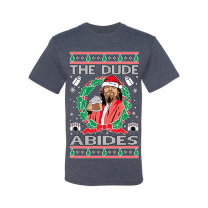 Big Lebowski - The Dude Abides, Christmas Gifts, Funny Xmas Gift Idea, Ugly Christmas Sweater Men's T-Shirt