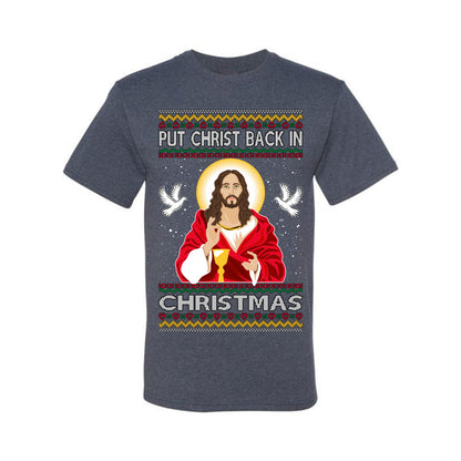 Put Christ Back In Christmas , Merry Christmas Tee, Ugly Christmas,  Sweater Men's T-Shirt