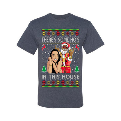 Santa the Plug Hos In This House , Merry Christmas Tee, Ugly Christmas,  Sweater Men's T-Shirt