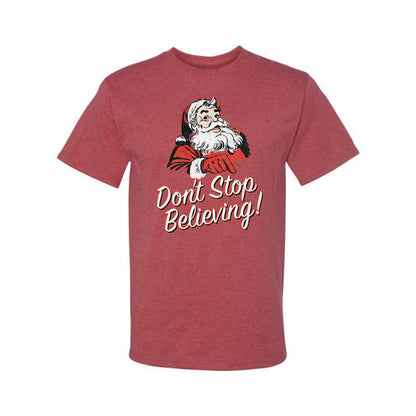 Men's Graphic Christmas T-Shirt Santa Dont Stop Believing  Ugly Christmas T-shirt  Ugly Christmas  Men's T-Shirt
