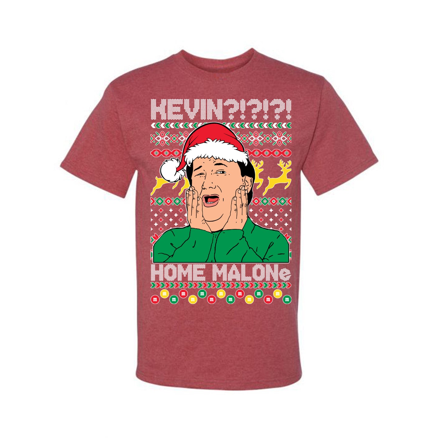 Christmas Graphic  , Kevin Home Malone The Office TV Ugly Christmas Tshirt Men's Graphic T-Shirt Ugly Christmas  Men's T-Shirt