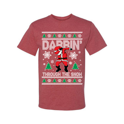 Ugly Holiday  Tshirt , Dabbing Through The Snow, Wild Bobby Ugly Christmas Tshirt Men's Graphic T-Shirt Ugly Christmas  Men's T-Shirt