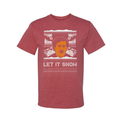 Ugly Christmas  Tshirt Graphic Funny, Let It Snow, Pablo Escobar, Merry Xmas Ugly Christmas Tshirt Men's Graphic T-Shirt Ugly Christmas  Men's T-Shirt