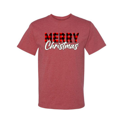 Men's Christmas Graphic TShirt, Plaid, Merry Christmas Buffalo  Ugly Christmas Tshirt Men's Graphic T-Shirt Ugly Christmas  Men's T-Shirt