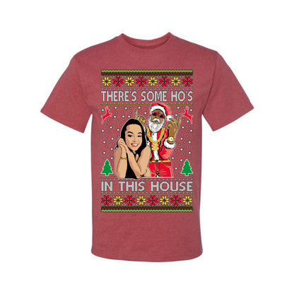 Santa the Plug Hos In This House , Merry Christmas Tee, Ugly Christmas,  Sweater Men's T-Shirt