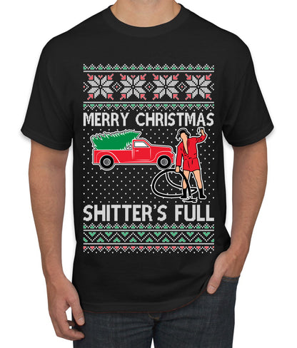 Cousin Eddie Merry Christmas Shitter's Full, Funny Christmas, Christmas Gifts, Funny Xmas Gift Idea, Ugly Christmas  Men's T-Shirt