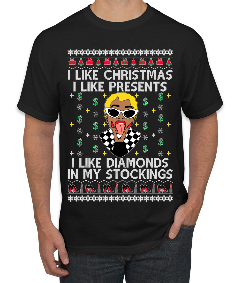 I Like Christmas, I like Presents Cardi, Christmas Gifts, Funny Xmas Gift Idea, Ugly Christmas Sweater Men's T-Shirt
