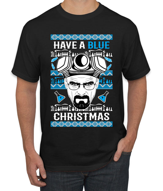 Have a Blue Christmas Walter Breaking TV Christmas, Christmas Gifts, Funny Xmas Gift Idea, Ugly Christmas Sweater Men's T-Shirt