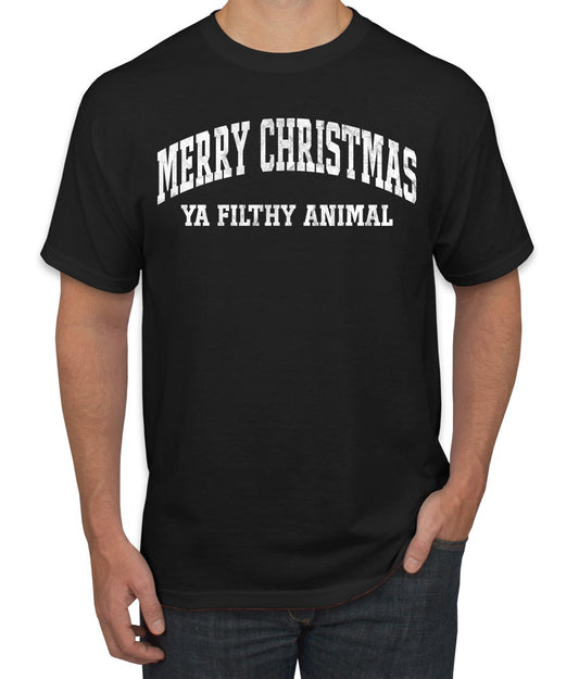 Vintage Movie Quote Merry Christmas Filthy Animal, Christmas Gifts, Funny Xmas Gift Idea, Ugly Christmas Sweater Men's T-Shirt