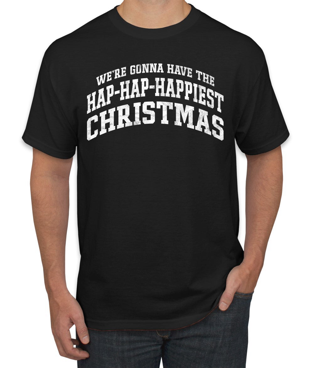 Vintage Movie Quote Hap-Hap-Happiest Christmas, Christmas Gifts, Funny Xmas Gift Idea, Ugly Christmas Sweater Men's T-Shirt