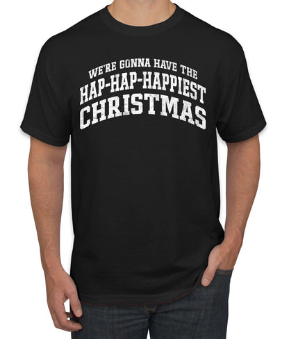 Vintage Movie Quote Hap-Hap-Happiest Christmas, Christmas Gifts, Funny Xmas Gift Idea, Ugly Christmas Sweater Men's T-Shirt