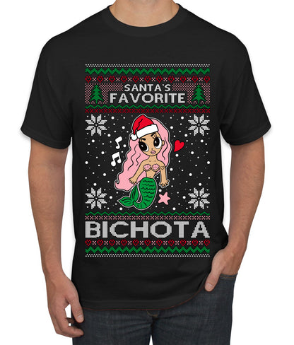 Christmas Karol Santa's Favorite Bichota, Christmas Gifts, Funny Xmas Gift Idea, Ugly Christmas Sweater Men's T-Shirt