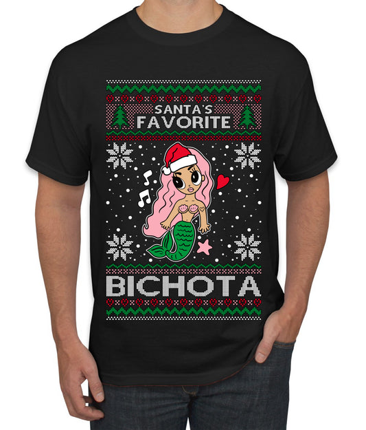 Christmas Karol Santa's Favorite Bichota, Christmas Gifts, Funny Xmas Gift Idea, Ugly Christmas Sweater Men's T-Shirt