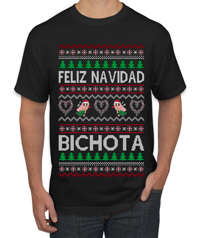 Feliz Navidad Bichota, Christmas Gifts, Funny Xmas Gift Idea, Ugly Christmas Sweater Men's T-Shirt