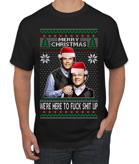 New Step Brothers Funny Movie Funny Movie, Christmas Gifts, Funny Xmas Gift Idea, Ugly Christmas Sweater Men's T-Shirt