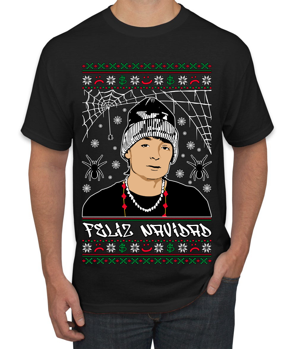 Peso Feliz Navidad Pluma, Feliz Navidad,  Christmas Gifts, Funny Xmas Gift Idea, Ugly Christmas Sweater Men's T-Shirt