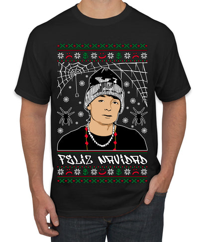Peso Feliz Navidad Pluma, Feliz Navidad,  Christmas Gifts, Funny Xmas Gift Idea, Ugly Christmas Sweater Men's T-Shirt