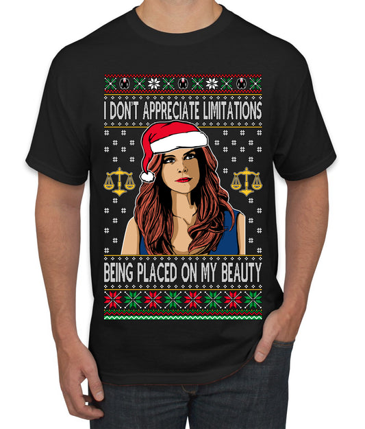 Donna TV Show Parody Don't Appreciate Limitations Being Placed, Christmas Gifts, Funny Xmas Gift Idea, Ugly Christmas Sweater Men's T-Shirt