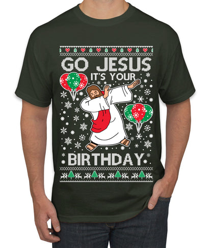 Go Jesus It's Your Birthday, Jesus Birthday, Christmas Gifts, Funny Xmas Gift Idea, Ugly Christmas  Men's T-Shirt