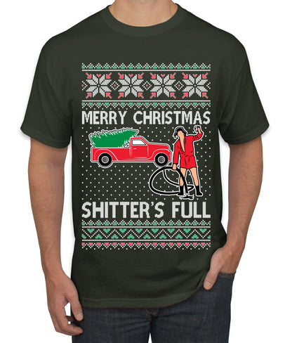 Cousin Eddie Merry Christmas Shitter's Full, Funny Christmas, Christmas Gifts, Funny Xmas Gift Idea, Ugly Christmas  Men's T-Shirt