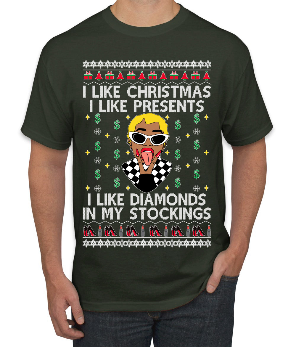 I Like Christmas, I like Presents Cardi, Christmas Gifts, Funny Xmas Gift Idea, Ugly Christmas Sweater Men's T-Shirt