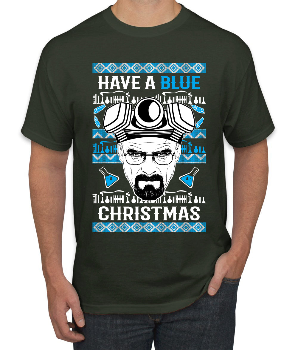 Have a Blue Christmas Walter Breaking TV Christmas, Christmas Gifts, Funny Xmas Gift Idea, Ugly Christmas Sweater Men's T-Shirt