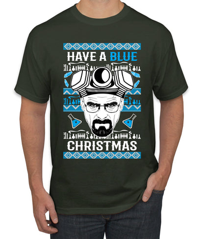 Have a Blue Christmas Walter Breaking TV Christmas, Christmas Gifts, Funny Xmas Gift Idea, Ugly Christmas Sweater Men's T-Shirt