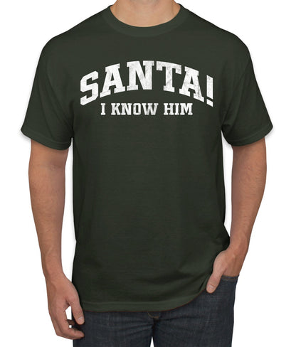 Vintage Movie Quote Santa! I Know Him, Christmas Gifts, Funny Xmas Gift Idea, Ugly Christmas Sweater Men's T-Shirt