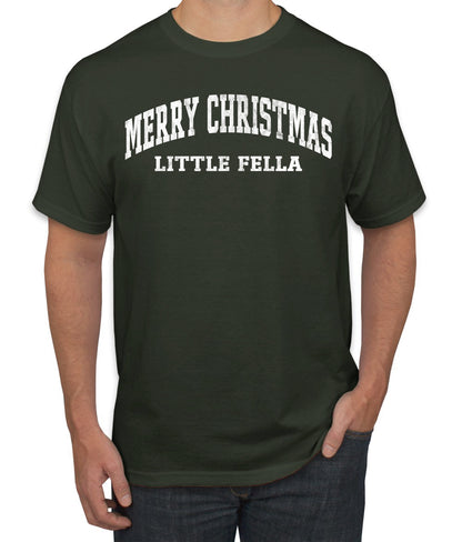 Vintage Movie Quote Merry Christmas Little Fella, Christmas Gifts, Funny Xmas Gift Idea, Ugly Christmas Sweater Men's T-Shirt
