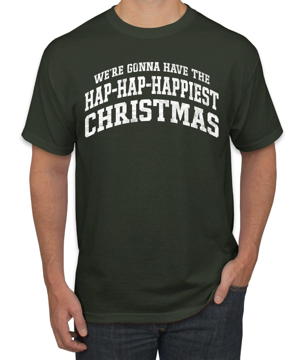 Vintage Movie Quote Hap-Hap-Happiest Christmas, Christmas Gifts, Funny Xmas Gift Idea, Ugly Christmas Sweater Men's T-Shirt