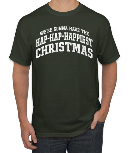 Vintage Movie Quote Hap-Hap-Happiest Christmas, Christmas Gifts, Funny Xmas Gift Idea, Ugly Christmas Sweater Men's T-Shirt