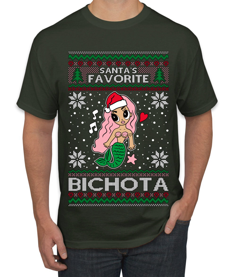 Christmas Karol Santa's Favorite Bichota, Christmas Gifts, Funny Xmas Gift Idea, Ugly Christmas Sweater Men's T-Shirt