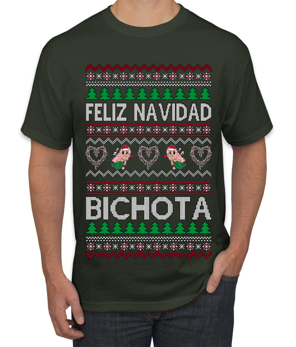 Feliz Navidad Bichota, Christmas Gifts, Funny Xmas Gift Idea, Ugly Christmas Sweater Men's T-Shirt