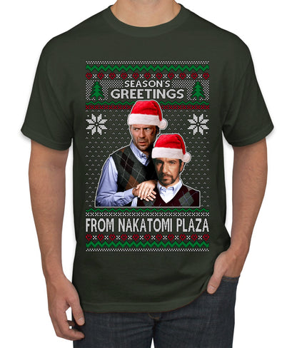 Nakatomi Plaza  Season's Greeting,  Christmas Gifts, Funny Xmas Gift Idea, Ugly Christmas Sweater Men's T-Shirt