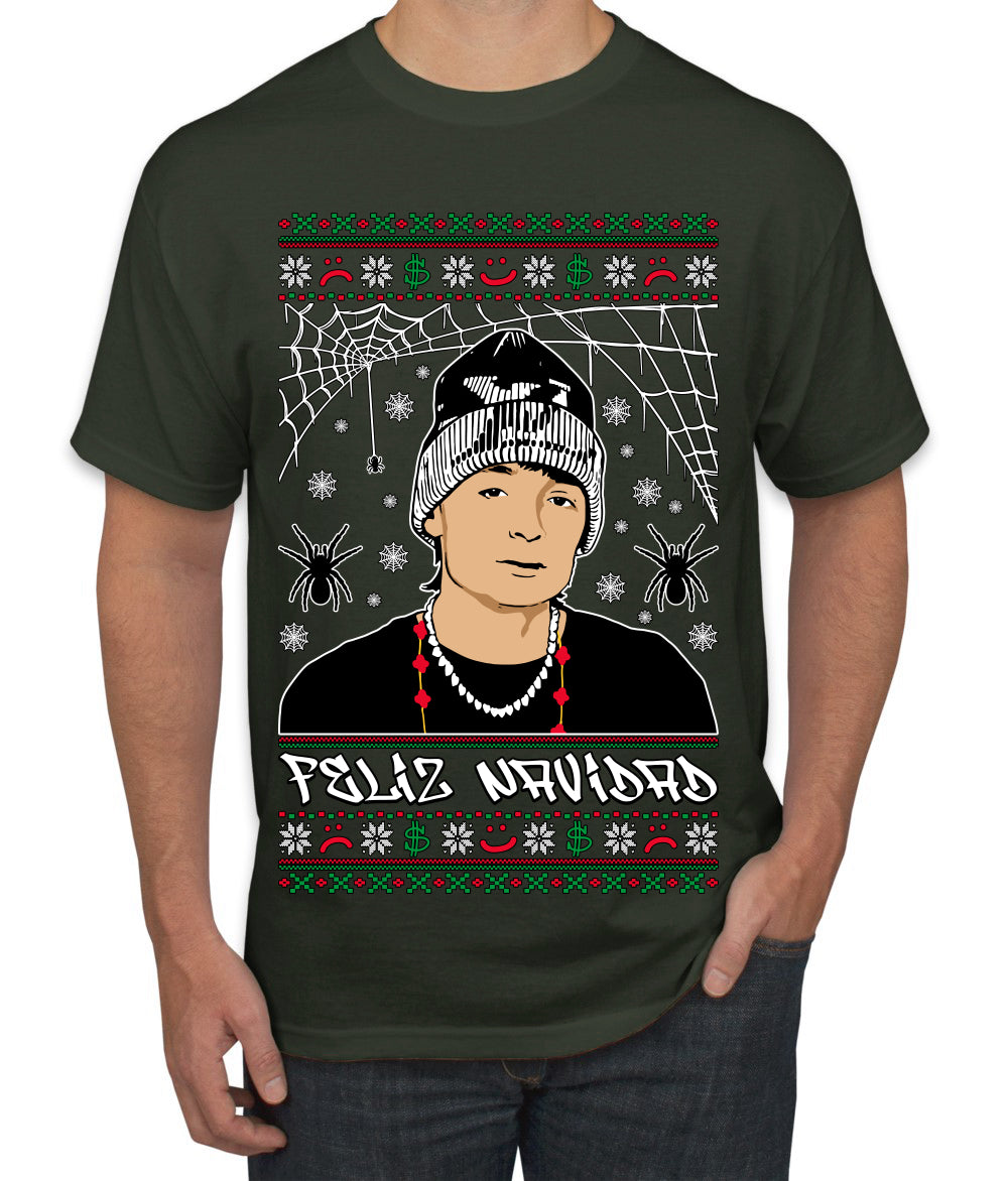 Peso Feliz Navidad Pluma, Feliz Navidad,  Christmas Gifts, Funny Xmas Gift Idea, Ugly Christmas Sweater Men's T-Shirt