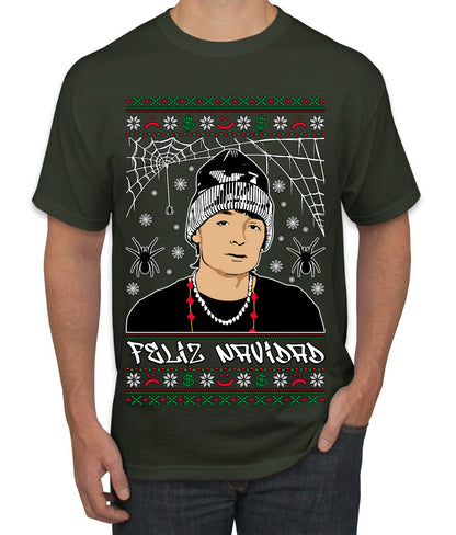 Peso Feliz Navidad Pluma, Feliz Navidad,  Christmas Gifts, Funny Xmas Gift Idea, Ugly Christmas Sweater Men's T-Shirt