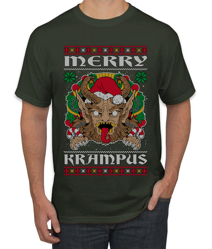 Merry Krampus Scary Xmas Movie, Christmas Gifts, Funny Xmas Gift Idea, Ugly Christmas Sweater Men's T-Shirt