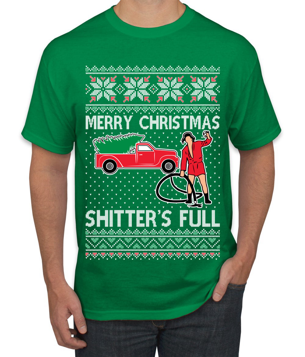 Cousin Eddie Merry Christmas Shitter's Full, Funny Christmas, Christmas Gifts, Funny Xmas Gift Idea, Ugly Christmas  Men's T-Shirt