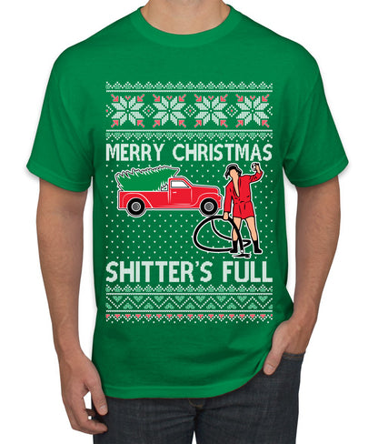 Cousin Eddie Merry Christmas Shitter's Full, Funny Christmas, Christmas Gifts, Funny Xmas Gift Idea, Ugly Christmas  Men's T-Shirt