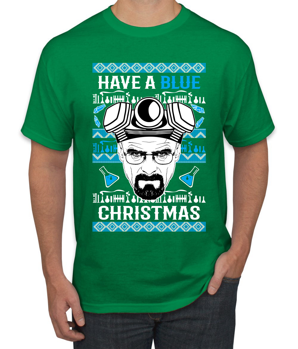 Have a Blue Christmas Walter Breaking TV Christmas, Christmas Gifts, Funny Xmas Gift Idea, Ugly Christmas Sweater Men's T-Shirt