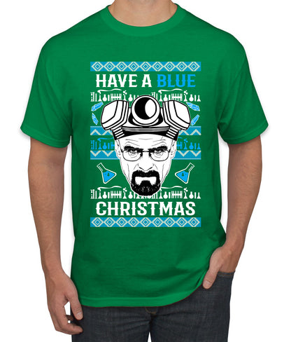 Have a Blue Christmas Walter Breaking TV Christmas, Christmas Gifts, Funny Xmas Gift Idea, Ugly Christmas Sweater Men's T-Shirt