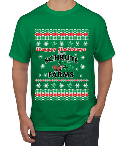 Happy Holidays from Schrute Farms Christmas, Christmas Gifts, Funny Xmas Gift Idea, Ugly Christmas Sweater Men's T-Shirt