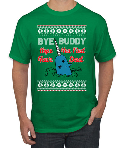 Narwhal Hope You Find Your Dad Quote, Christmas Gifts, Funny Xmas Gift Idea, Ugly Christmas Sweater Men's T-Shirt