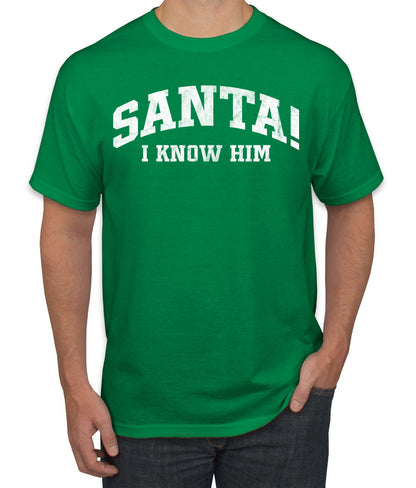 Vintage Movie Quote Santa! I Know Him, Christmas Gifts, Funny Xmas Gift Idea, Ugly Christmas Sweater Men's T-Shirt