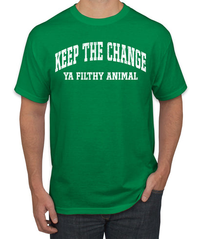 Vintage Movie Quote Keep The Change Filthy Animal, Christmas Gifts, Funny Xmas Gift Idea, Ugly Christmas Sweater Men's T-Shirt