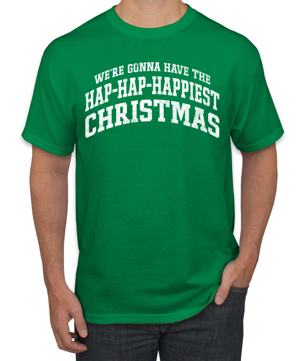 Vintage Movie Quote Hap-Hap-Happiest Christmas, Christmas Gifts, Funny Xmas Gift Idea, Ugly Christmas Sweater Men's T-Shirt