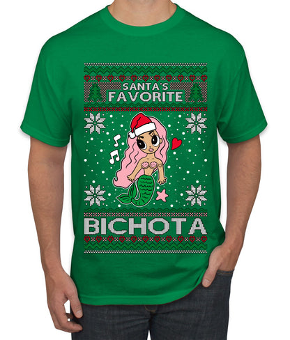 Christmas Karol Santa's Favorite Bichota, Christmas Gifts, Funny Xmas Gift Idea, Ugly Christmas Sweater Men's T-Shirt